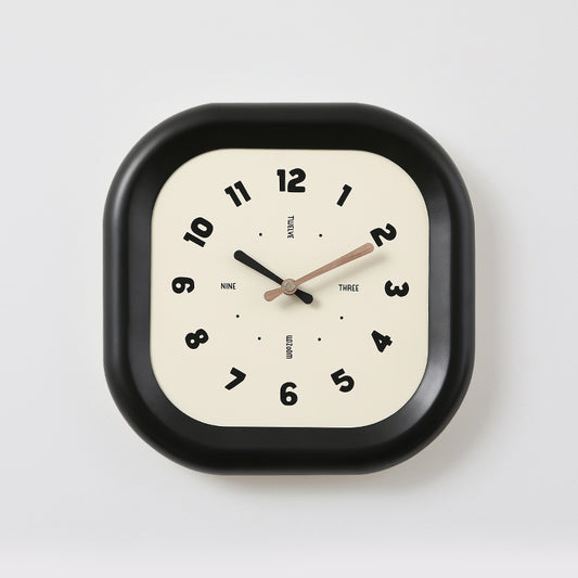 Punch-free Retro Cream Style Simple Wall Clock