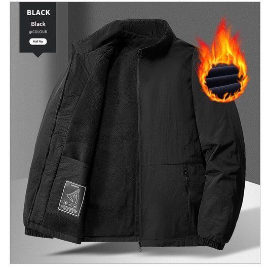 Mens Casual Padded Stand-collar Sports Jacket