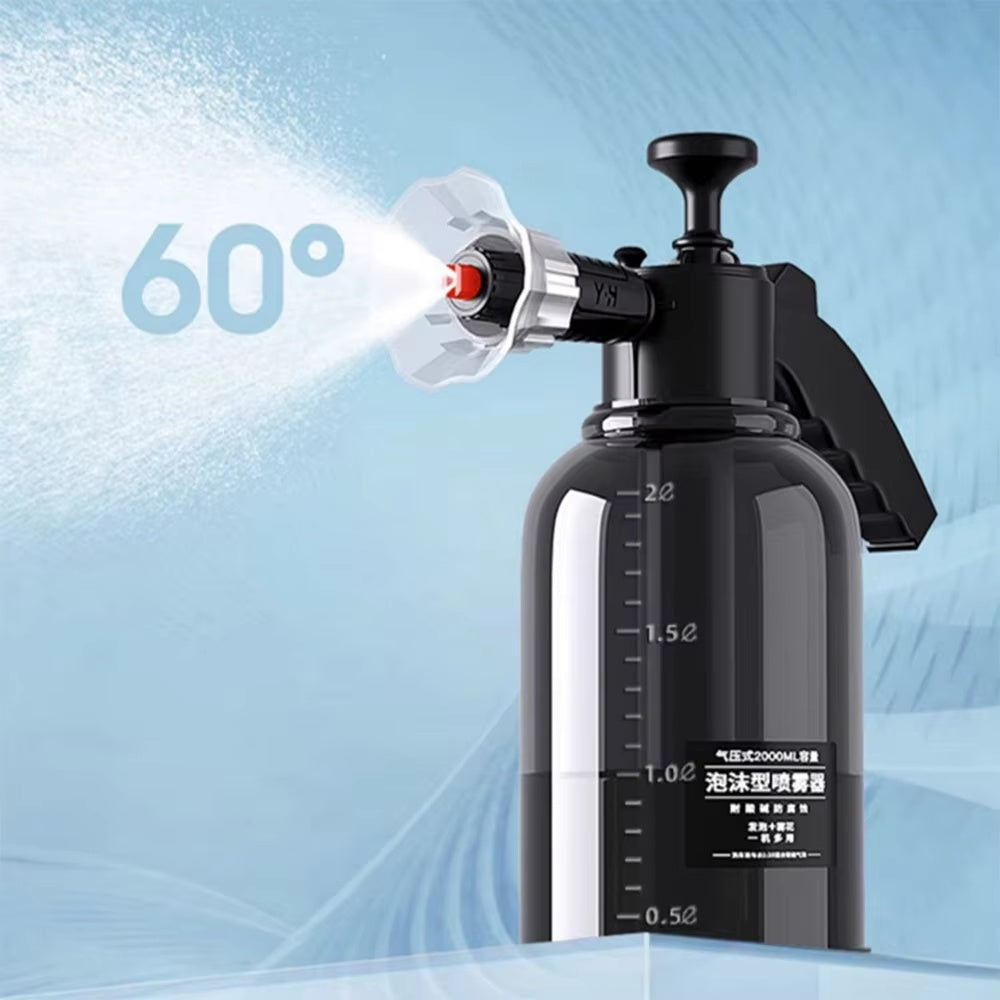 2L Portable Car Wash Foam Sprayer Manual Pneumatic Foam Spray Bottle Thickened High Pressure Explosion Proof Super Foam