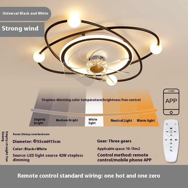 Modern Minimalist Ceiling Fan Lamp Invisible