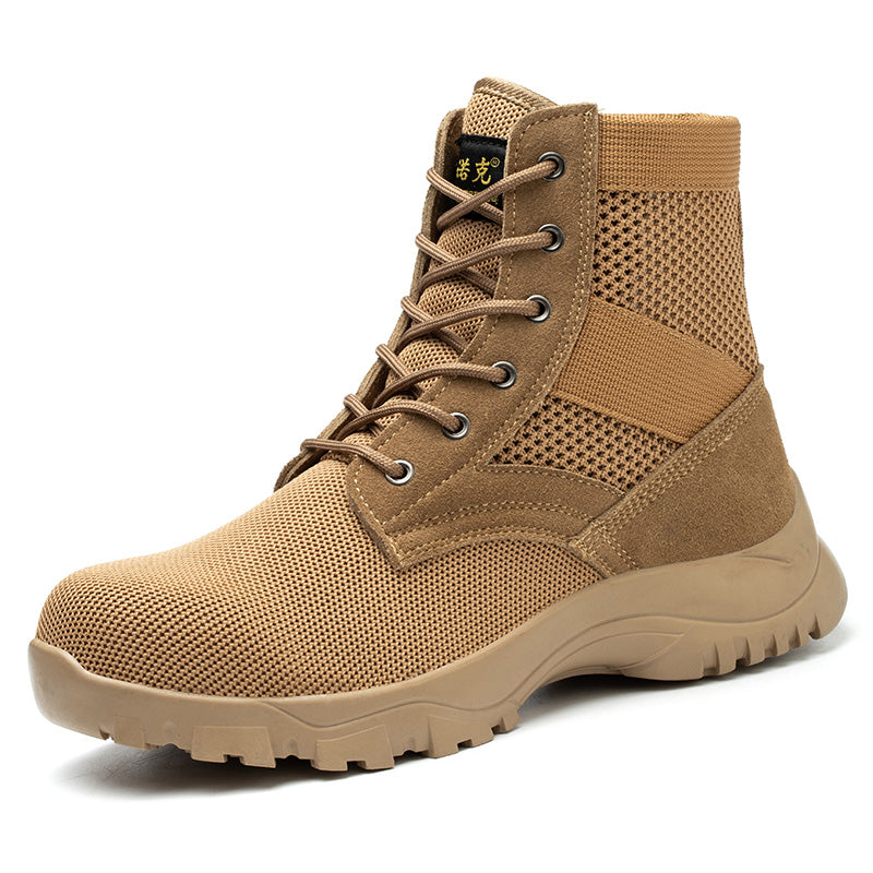 Men's Casual Breathable Anti-smashing Anti-piercing Safety Shoes