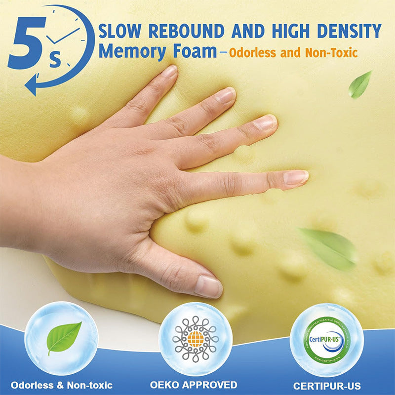 Breathable Cervical Pillow - Ergonomic Neck Support Pillow for Cervical Spine Relief and Strain Reduction