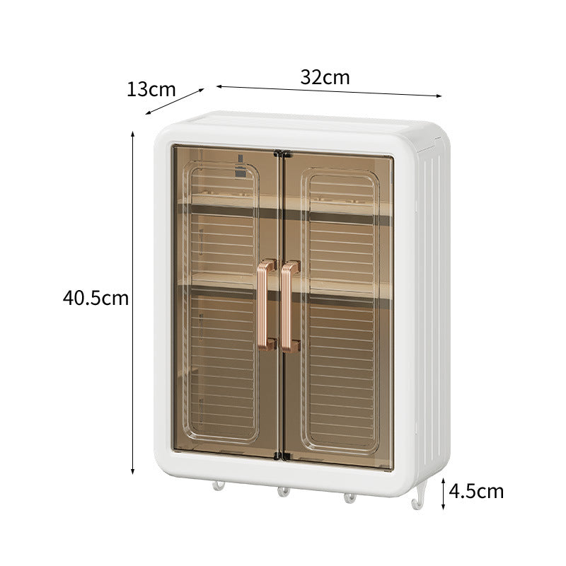Bathroom Kitchen Storage Rack Wall-mounted Cosmetics Storage Cabinet