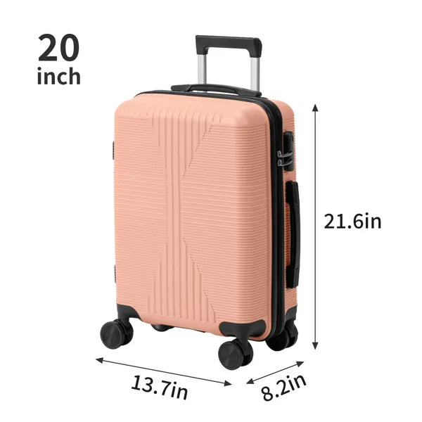 Non-TSA Customs Lock 5-in-1 PP Trolley Case, 12in, 16in, 20in, 24in, 28in, PP