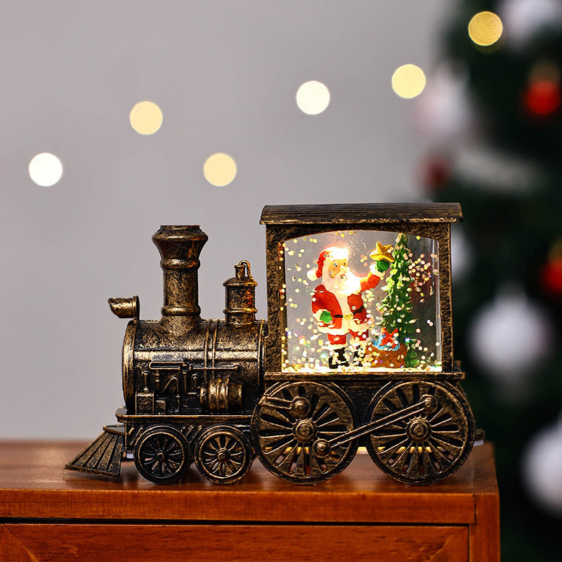 Decoración de tren de regalo de Navidad