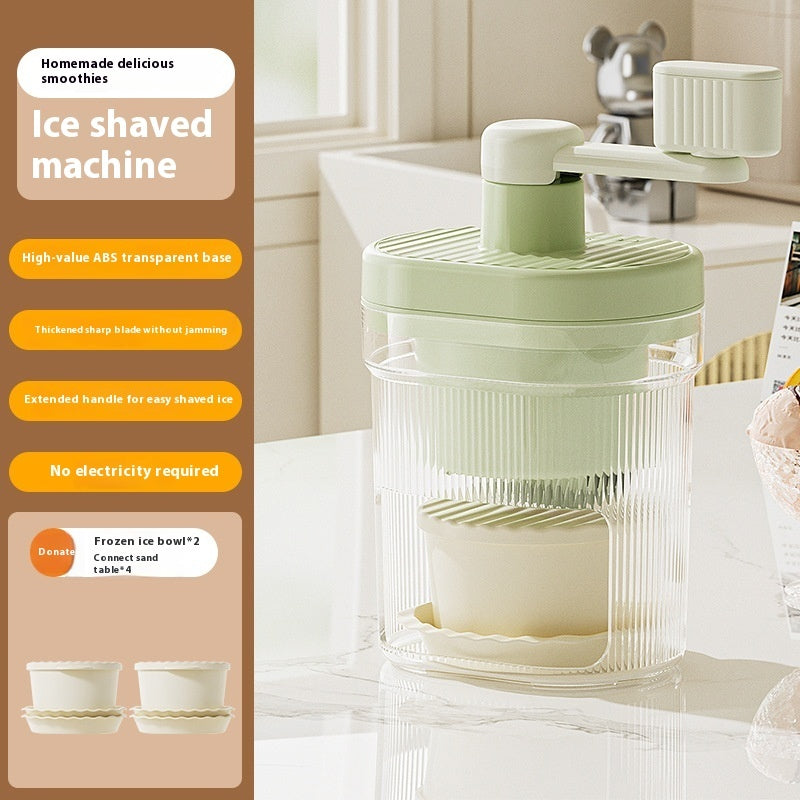 Household Hand Slush Machine Production Ice Crusher Small Manual Ice Breaker