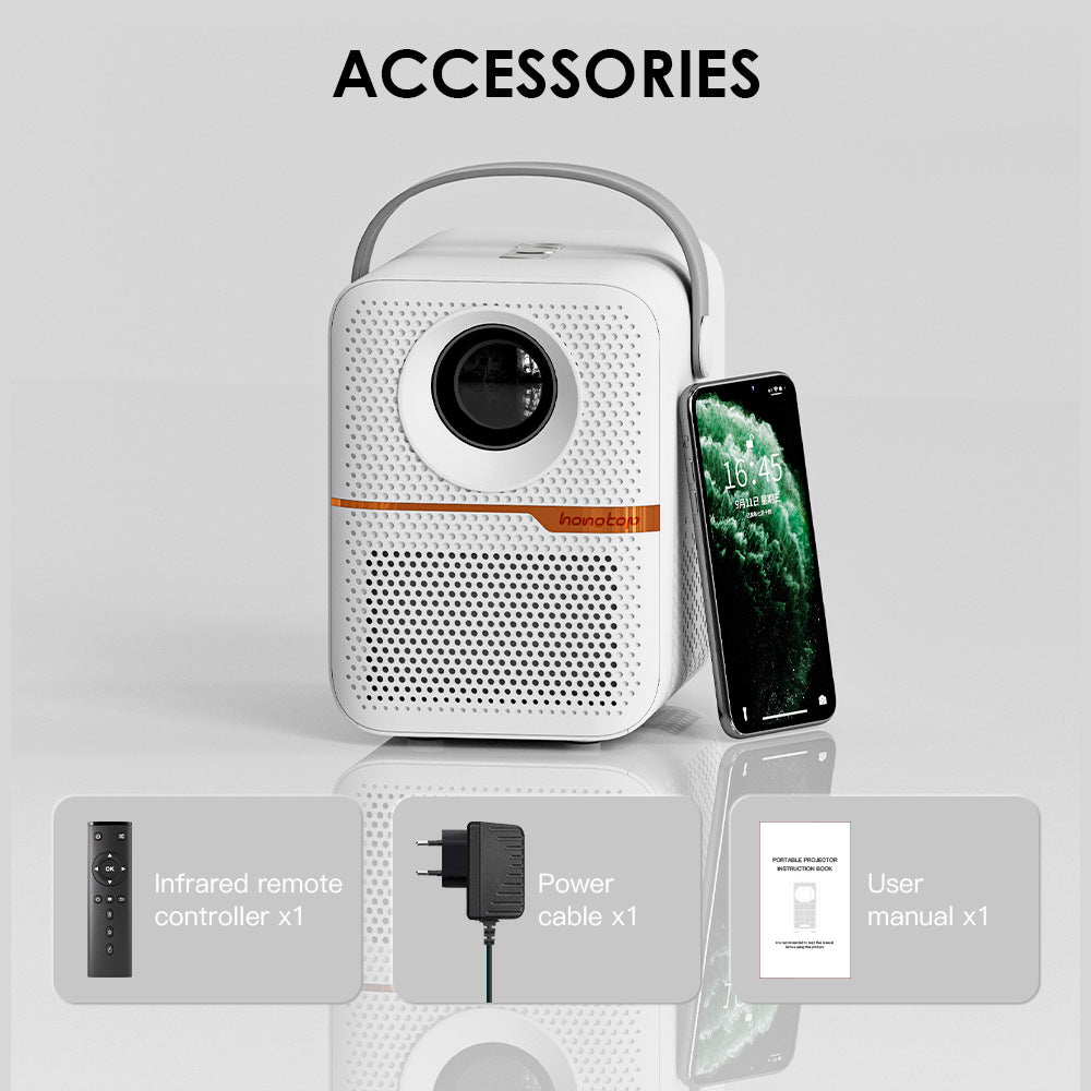 P10 New Super Clear Cross-border Household Mini Portable LCD Projector Android Projector Outdoor