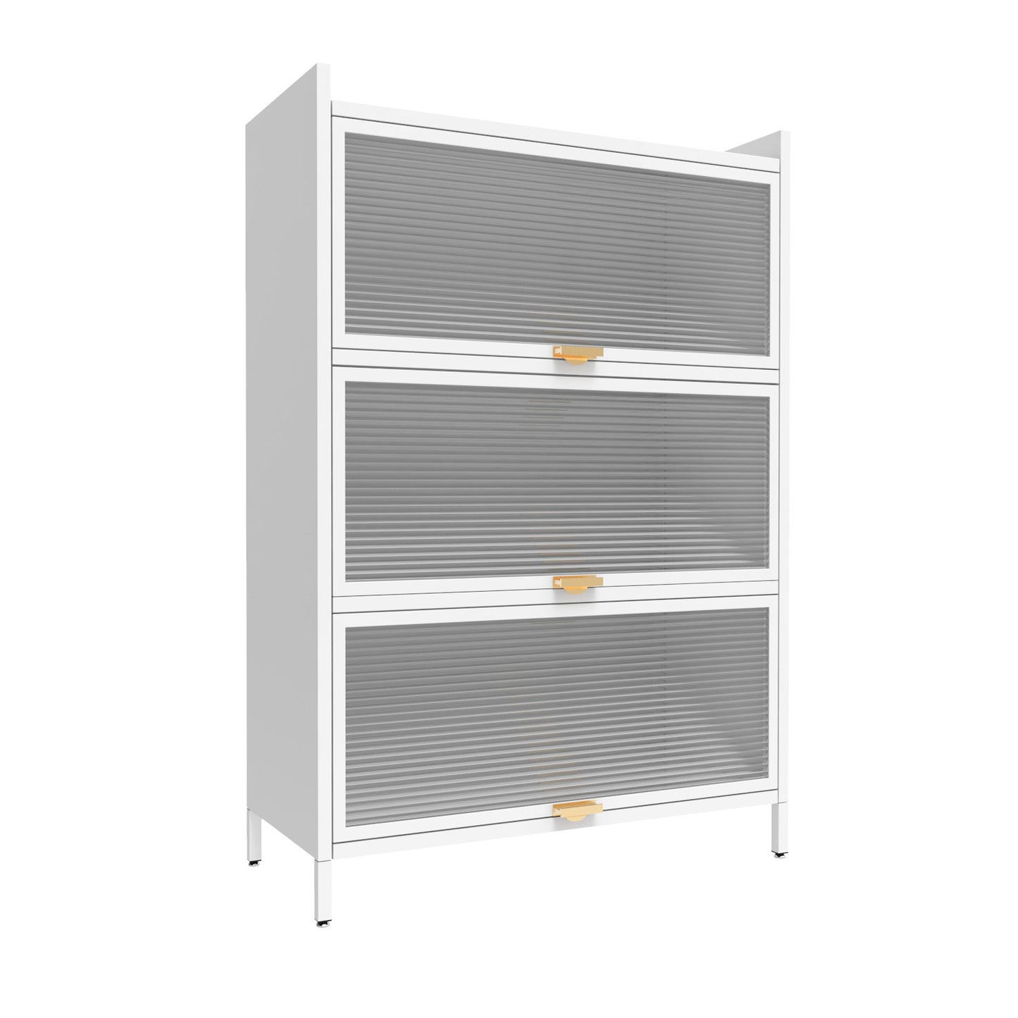 4-Level Flip Door Metal Cabinet