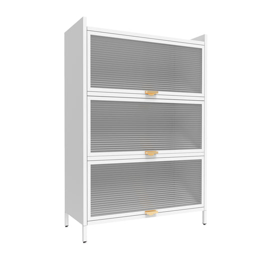 4-Level Flip Door Metal Cabinet