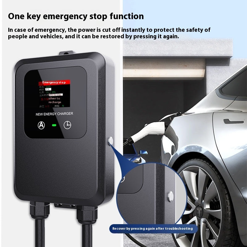 Charger 7KW AC Charging Pile GBT New Energy Electric Vehicle Universal Device