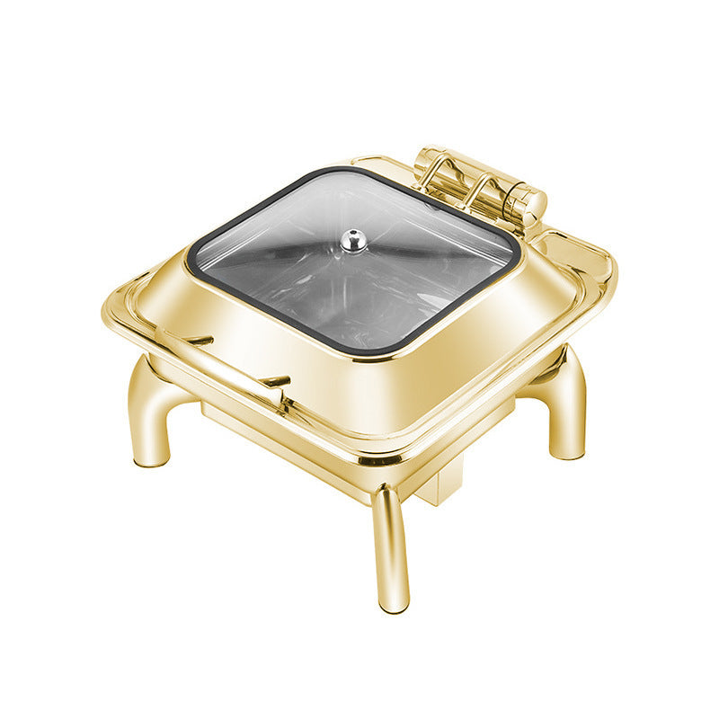 Hotel Restaurant Bufei Golden Stainless Steel Buffet Stove