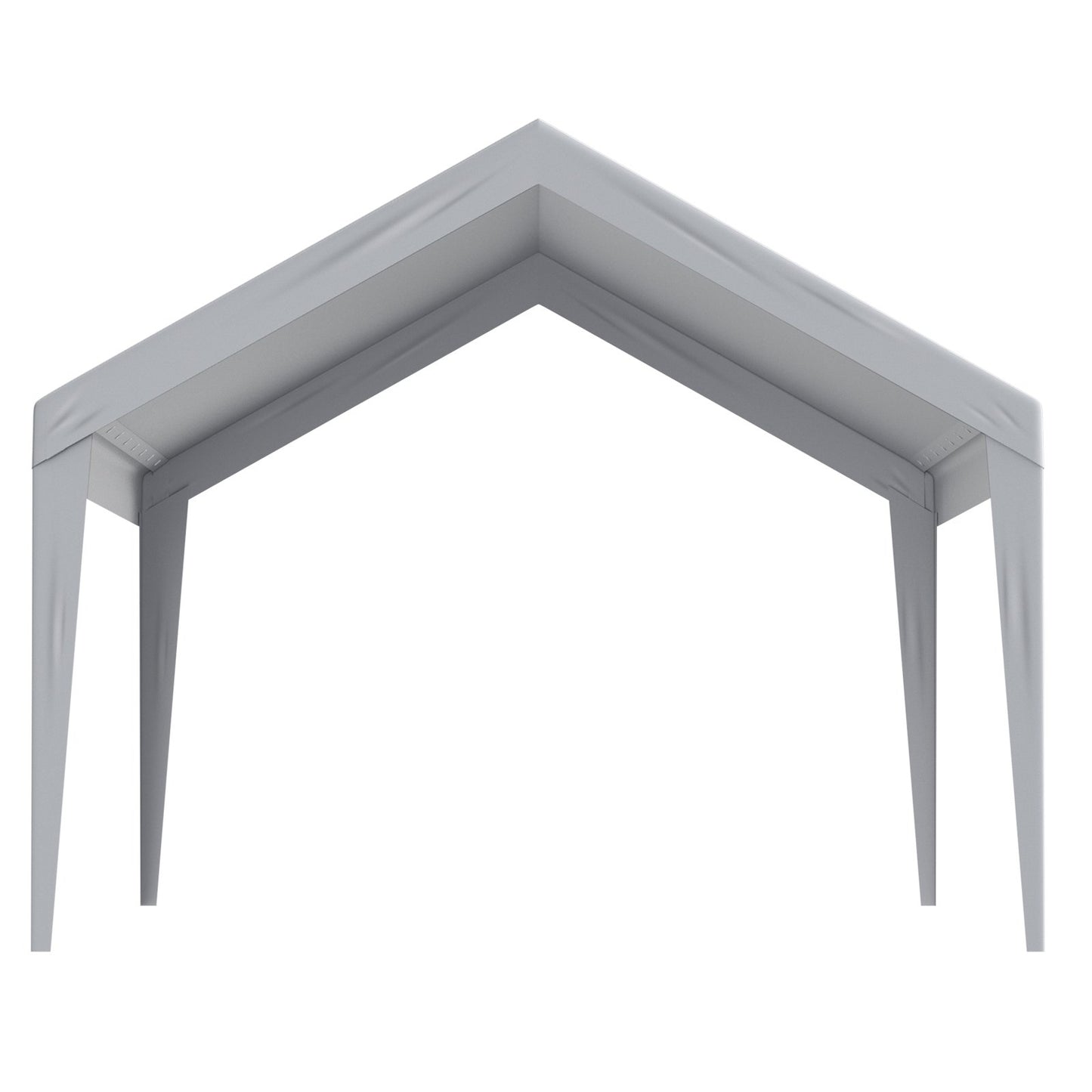 Carport Replacement Canopy Cover 12 X 20 Ft, Garage Top Tent Shelter Tarp Heavy-Duty Waterproof & UV Protected, Easy Installation With Ball Bungees,Grey Only Top Cover, Frame Not Include