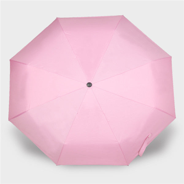 Fully Automatic Sunshade Vinyl Umbrella, Three-Fold Umbrella, Rain And Sun Dual-Purpose Umbrella