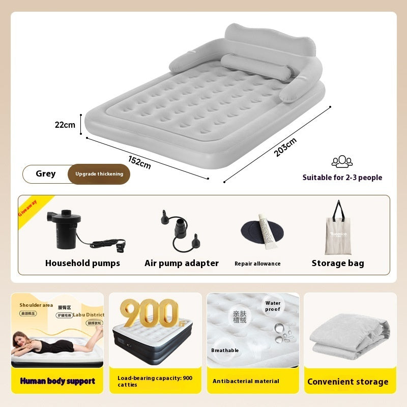 Inflatable Mattress With Electric Air Household Outdoor