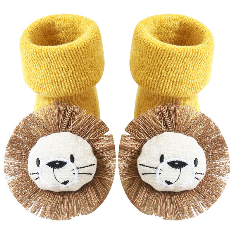 Cotton Baby Socks Girls Boys Rubber Anti Slip Floor Cartoon Kids Toddlers