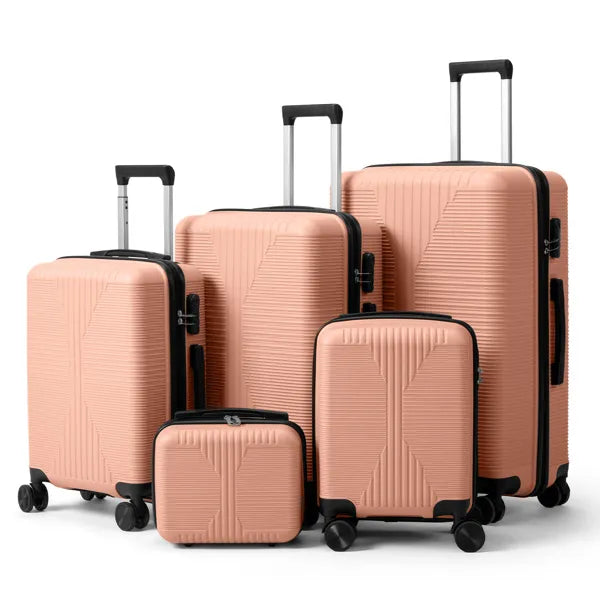 Non-TSA Customs Lock 5-in-1 PP Trolley Case, 12in, 16in, 20in, 24in, 28in, PP