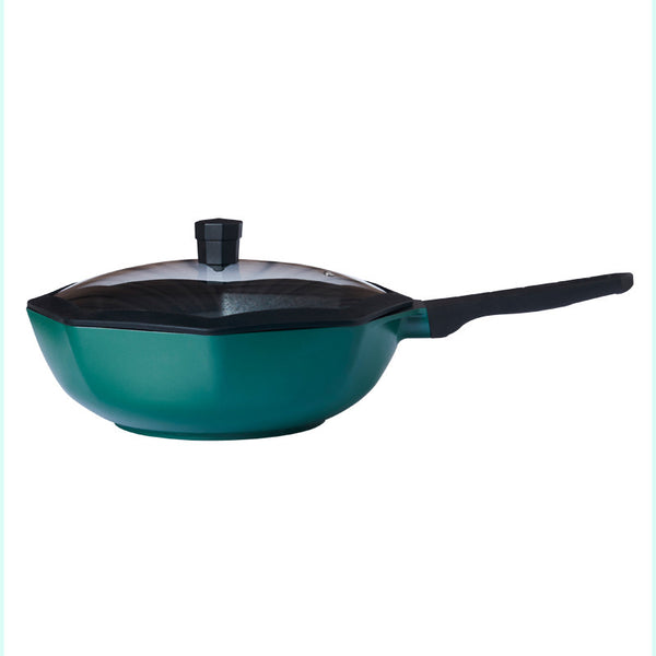 Wok de anís estrellado sartén antiadherente sartén de uso doméstico wok cocina de gas