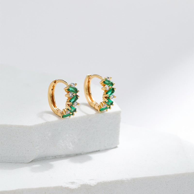 Radiant Crystal Hoops