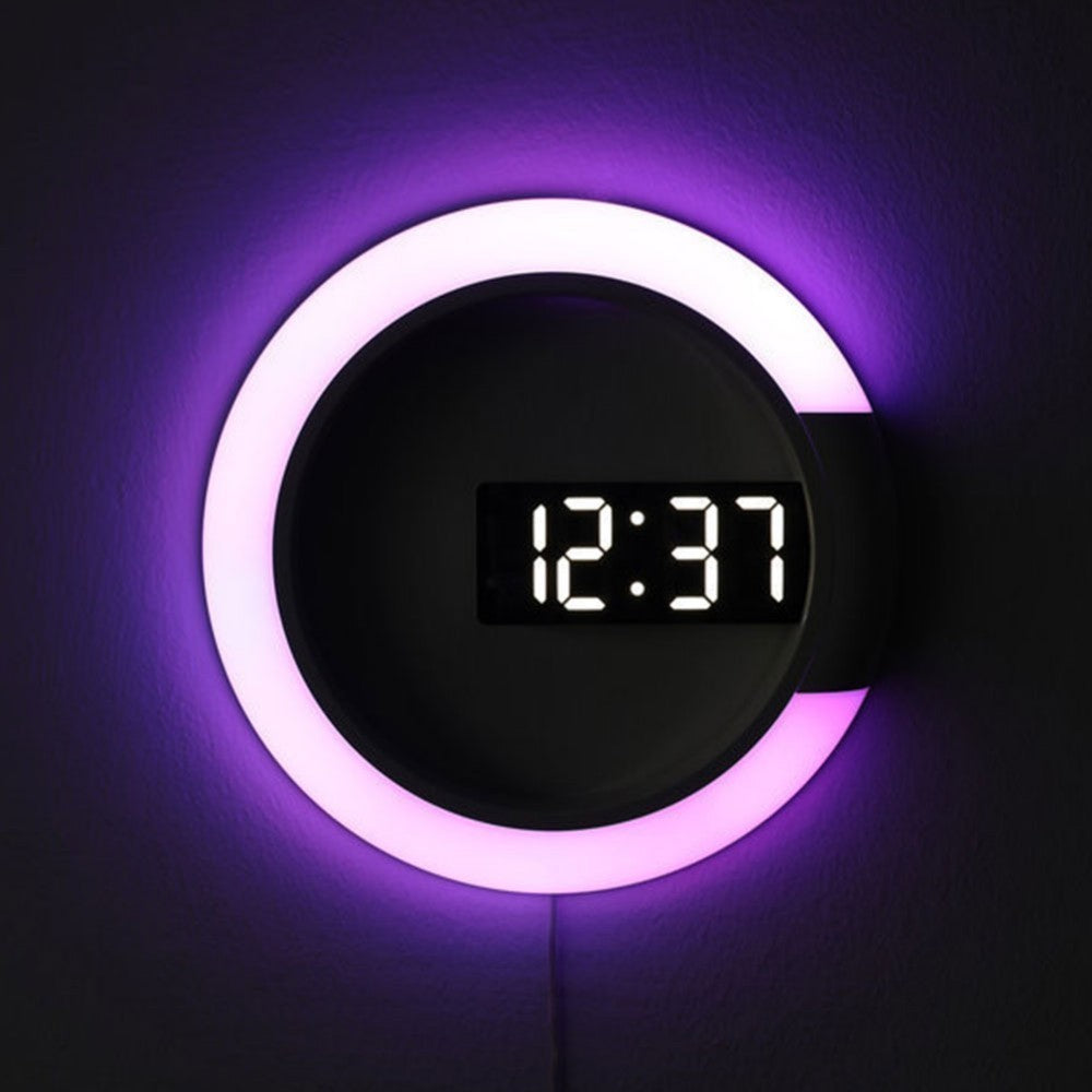 New LED mirror hollow wall clock