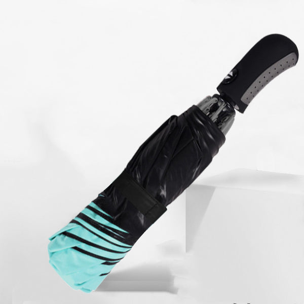 Tri-fold reverse umbrella sun-shading semi-shading automatic umbrella