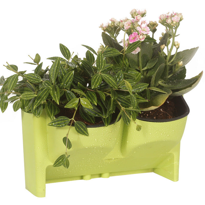 Indoor and outdoor balcony wall-mounted flower pot