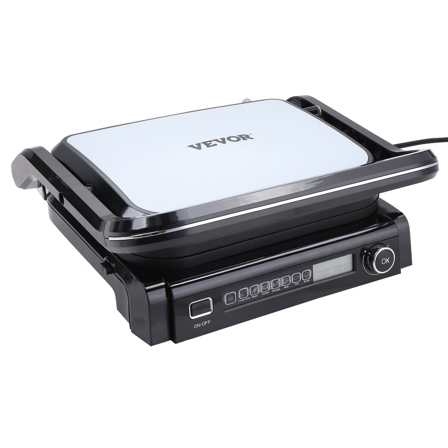 VEVOR 7 IN 1 Commercial Electric Griddle,  1800W Indoor Countertop Grill, Stainless Steel Restaurant Teppanyaki Grill With Non Stick Iron Cooking Plate,  Adjustable Temp Control 110V