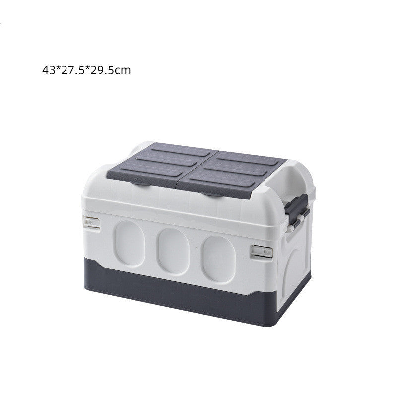 Car Storage Box Car Built-In Storage Box Back Folding Box