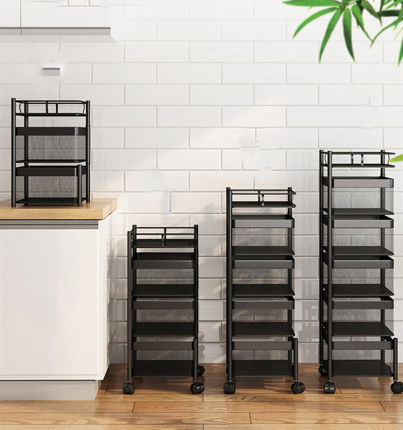 Kitchen Vegetable Racks Can Be Rotated On The Floor