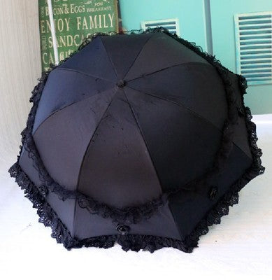 Sun Umbrella Lace Female Sunscreen And Anti-Ultraviolet Forest Eye Umbrella