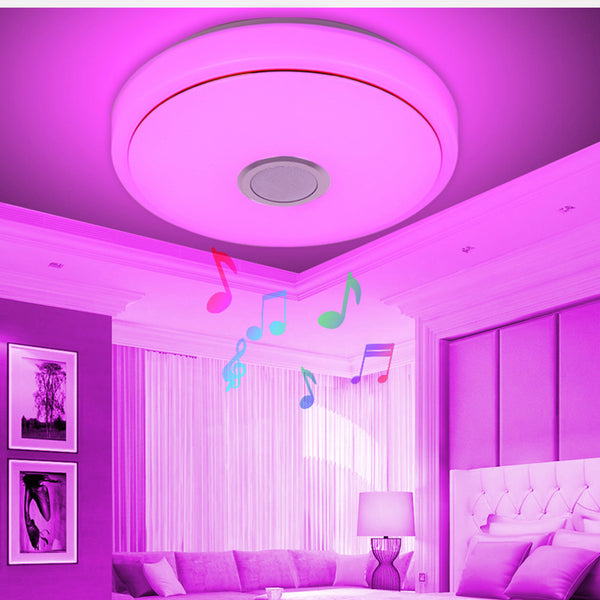 Lámpara de techo inteligente Tuya Wifi LED colorida con aplicación de control remoto Lámparas Bluetooth Alexa Google Home Transfronterizo