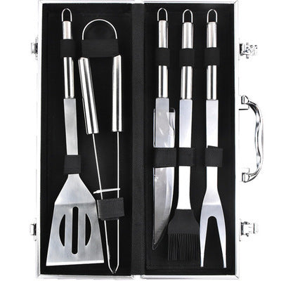 Aluminum Box Stainless Steel Grill Set BBQ Barbecue Ttools