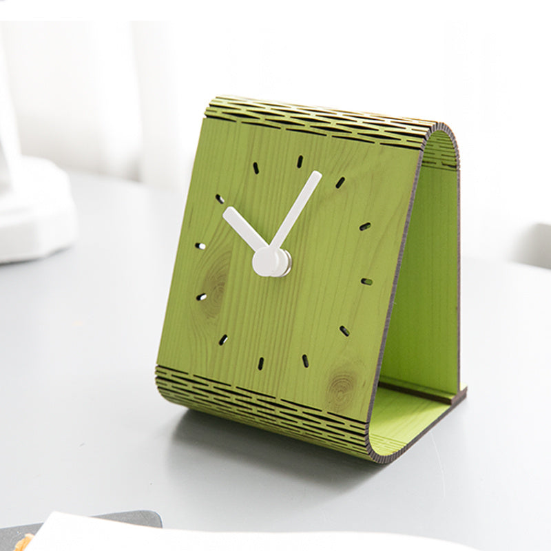 Simple Desktop Desk Clock Desktop Ornaments Desk Clock Bedroom Silent Pendulum Clock Home Wall Clock