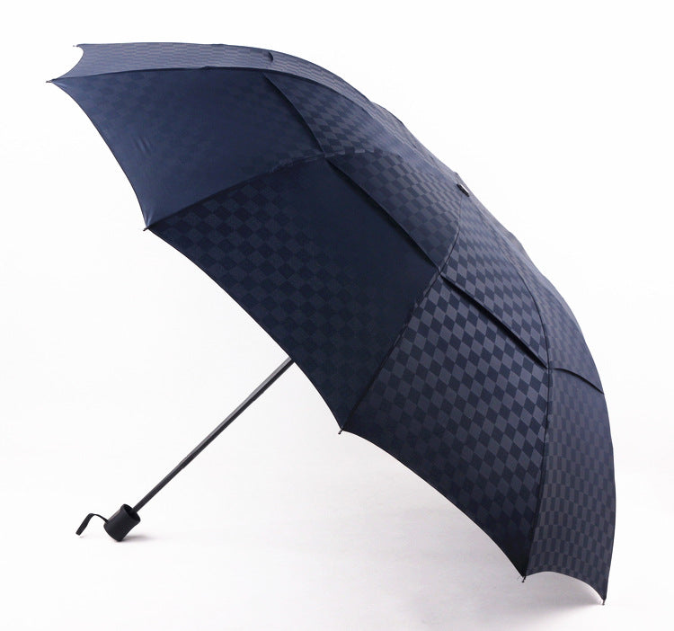 New Double Layer Embossing Hand Opening And Closing, Increasing 27 Inch 10 Bone Steel Umbrella Umbrella Umbrella