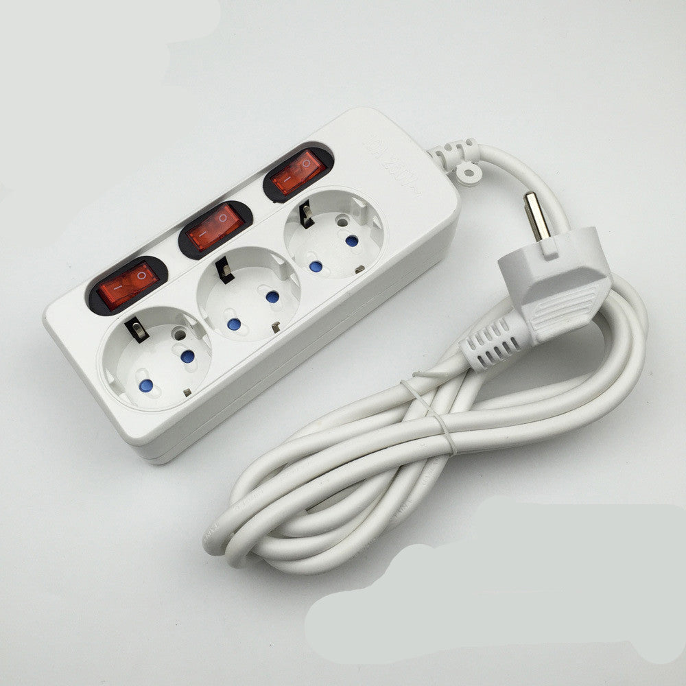 Power Socket Strip, Wiring Board Etension Strip, European Standard European Standard Socket