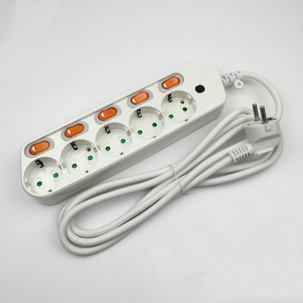 Power Socket Strip, Wiring Board Etension Strip, European Standard European Standard Socket