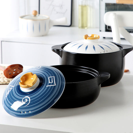 Ceramic Casserole  Flame Soup Pot Household Gas Stove