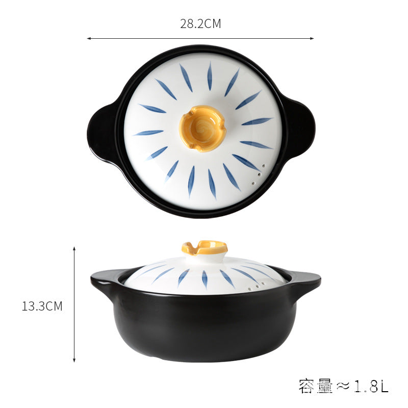 Ceramic Casserole  Flame Soup Pot Household Gas Stove