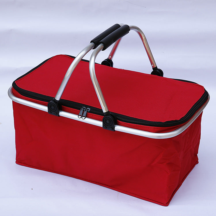 Double Handle Folding Portable Insulated Shopping Basket