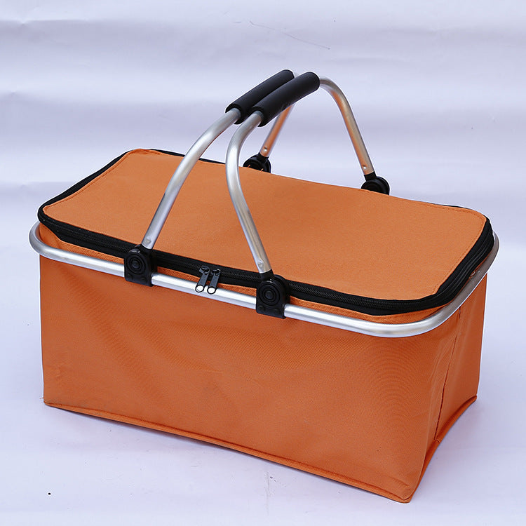 Double Handle Folding Portable Insulated Shopping Basket