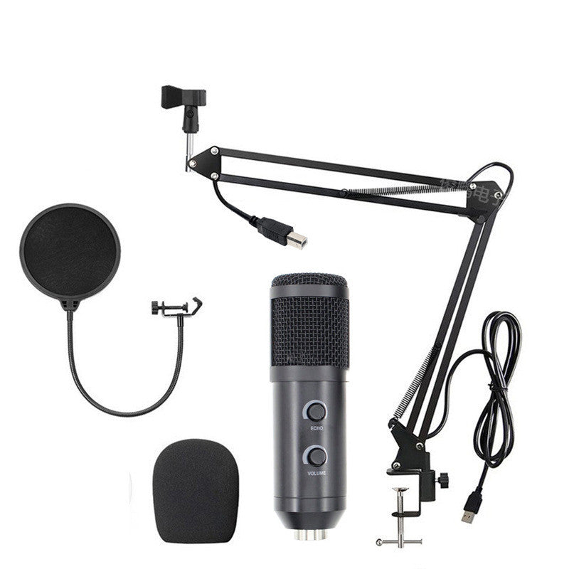 Computer Karaoke Live Chat Recording Microphone USB Condenser Microphone Live Set Microphone