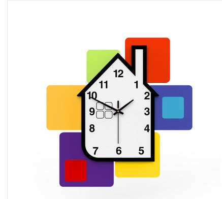 Child Creative Wall Clock Clock Children Room Clock Living Room Decoration Home
