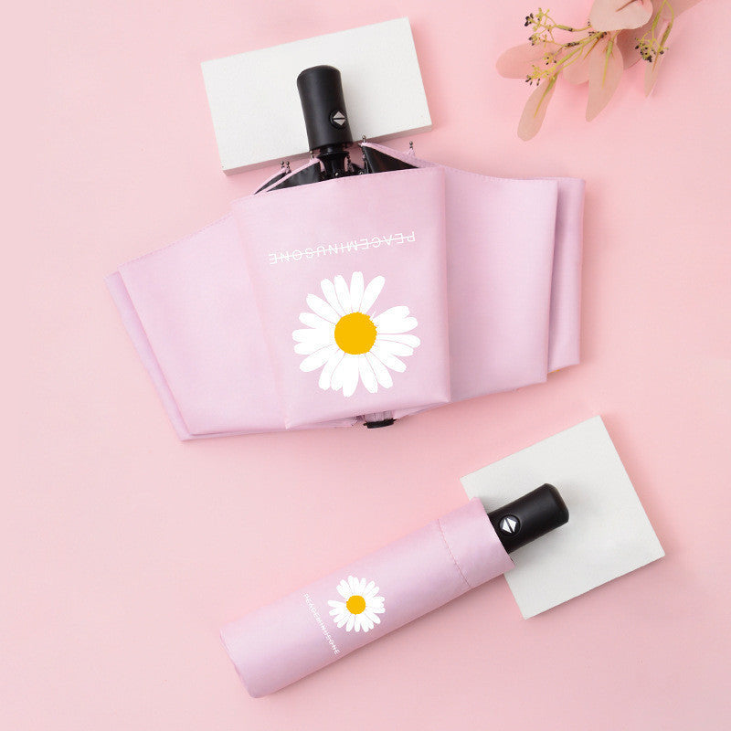 Black Gum Sunscreen Anti Ultraviolet Umbrella Advertising Umbrella Daisy Umbrella Umbrella Girl
