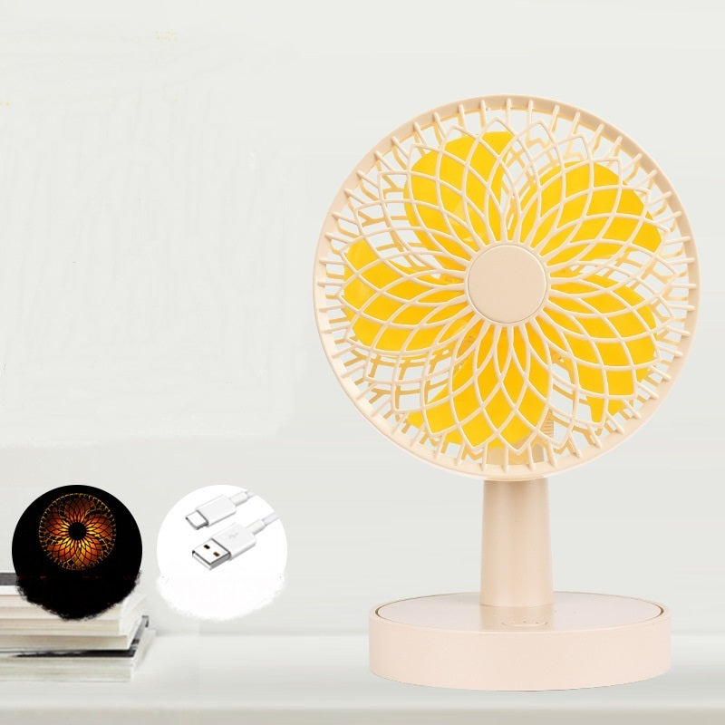 New Style Shaking Head Desktop Charging Fan