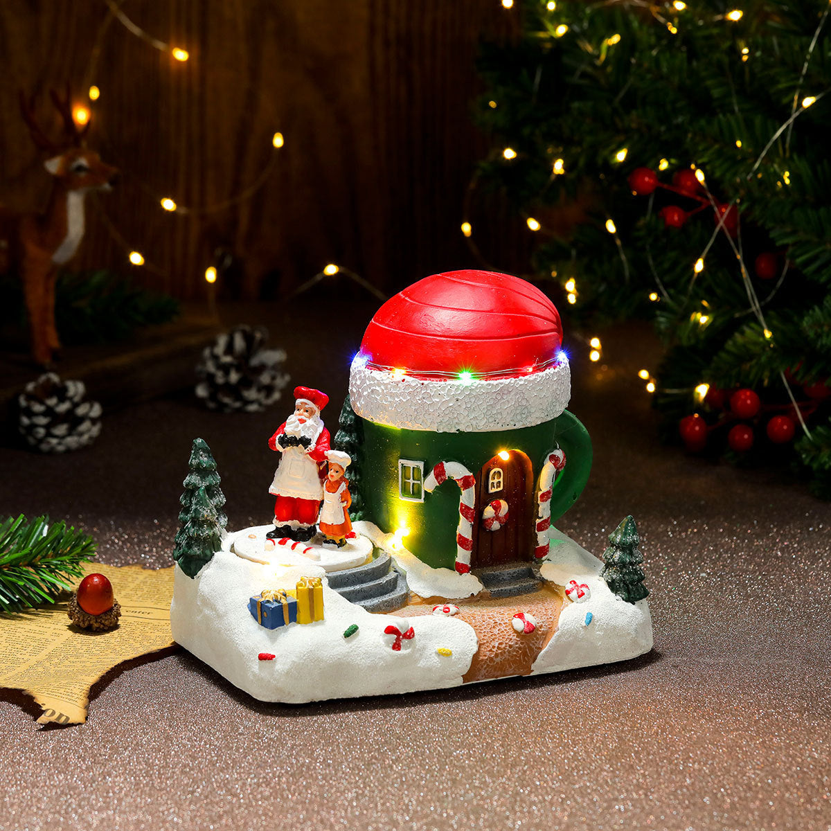 Christmas glowing music box