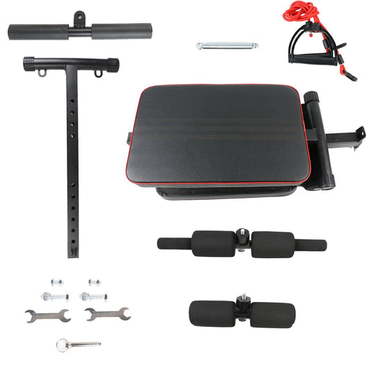 Sit Up Bench Adjustable Core ABS Workout Multipurpose Thigh Support For Home Gym