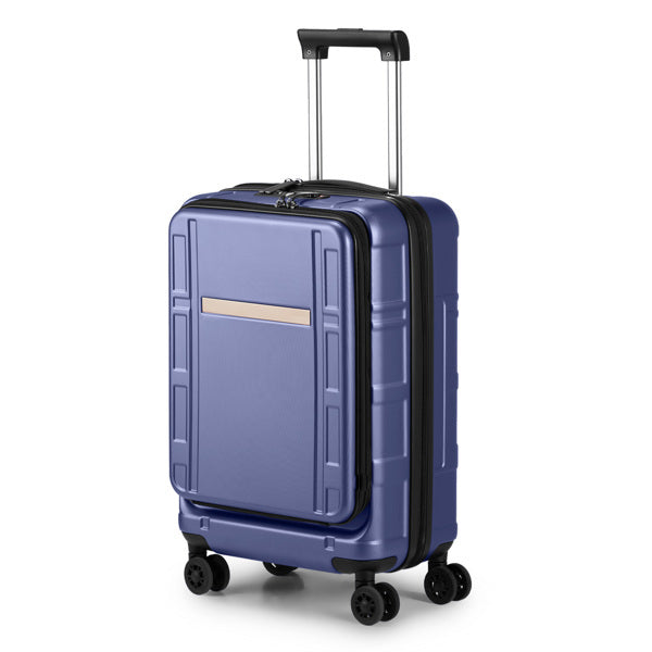 FCH 20-Zoll-Trolley mit Frontöffnung, ausziehbar, ABS, PC, 20-Zoll-Leiseräder, innere Trolleystange aus Eisen und äußere aus Aluminium, klassische Farbe – Königsblau