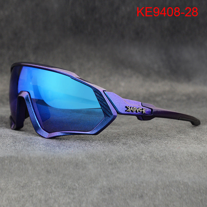 Kapvoe Cycling Glasses New Full Frame Outdoor Sports Polarized Goggles Road Motorcycle Mountain Bike