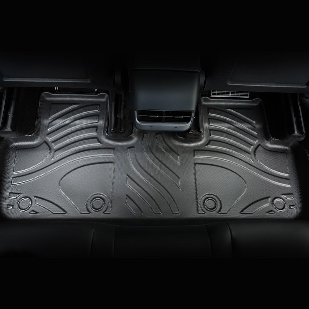 All-Weather TPE Floor Mats For Tesla Model Y 2021-2022 - Waterproof, Anti-Slip, Full Coverage Car Floor Liners 6 PCS Set