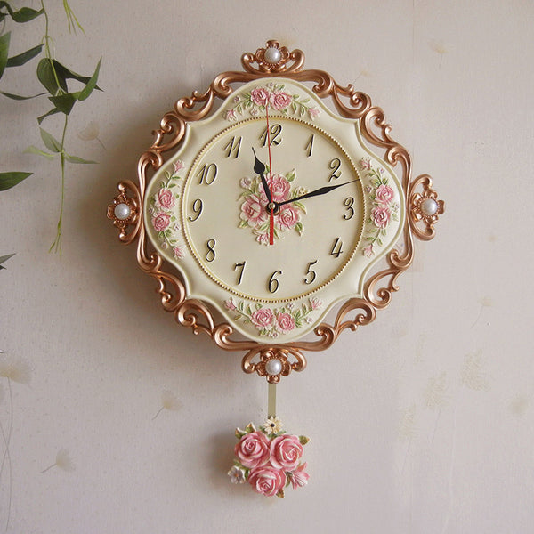 European Stereo Wall Clock Silent Clock