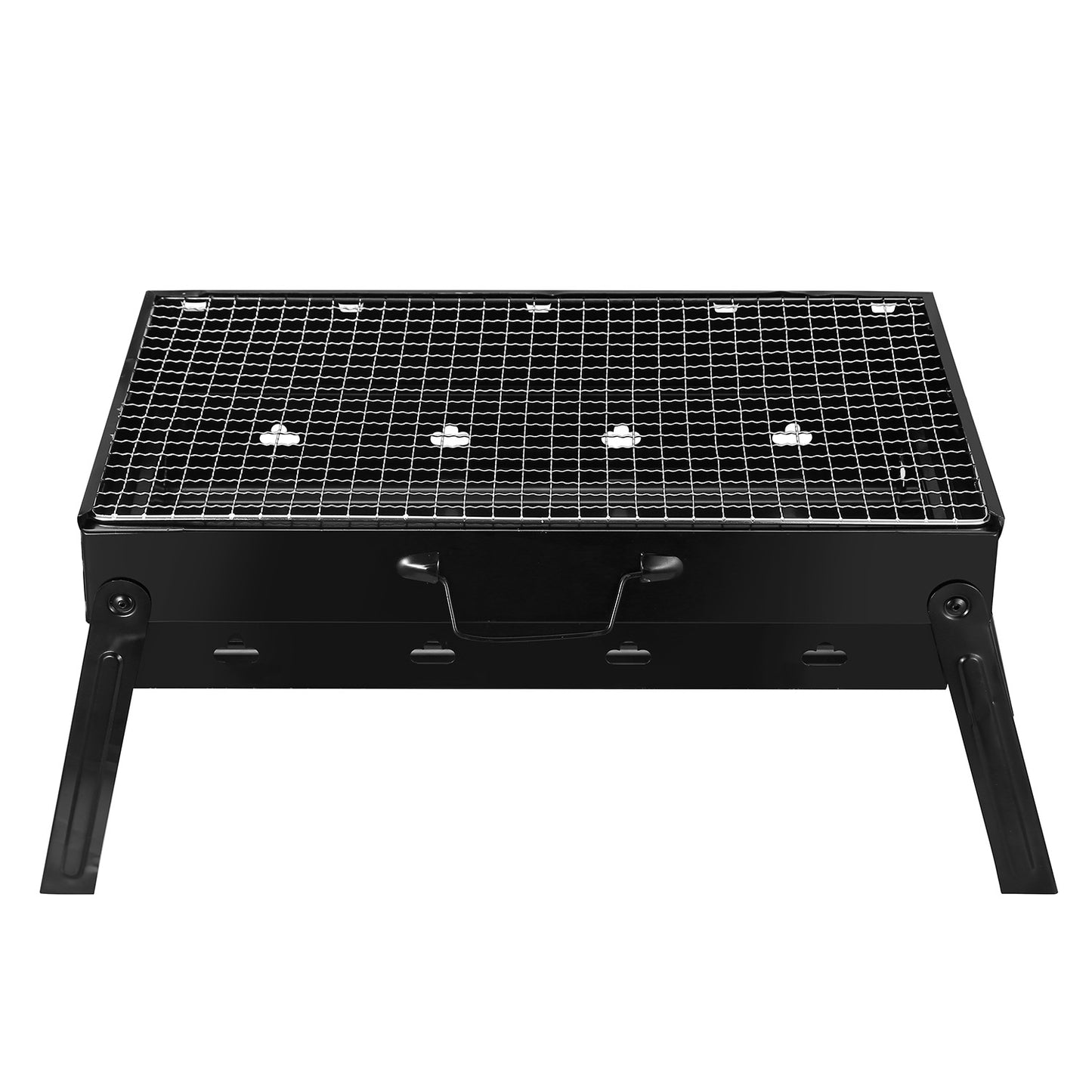 1Pc Portable BBQ Grill Foldable Charcoal Grill Lightweight Smoker Grill For Camping Picnics Garden Grilling